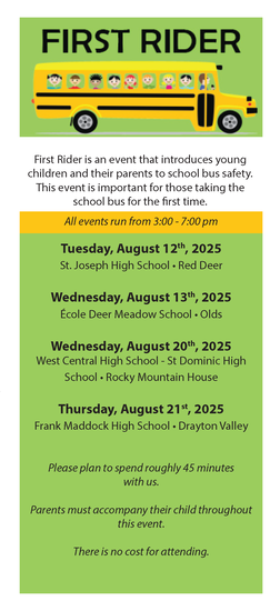First Rider school bus safety campaign information
