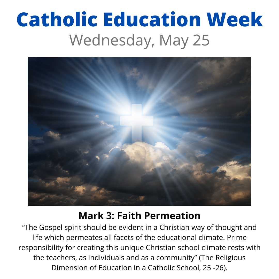 Catholic Education Week prayer for Wednesday, May 25 Red Deer