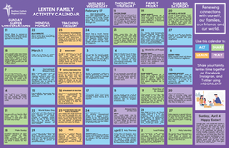 Lenten Family Activity Calendar